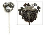 Signed "MIRAM HASKELL" Pearl Stick Pin Costume Jewelry Brooch - 03
