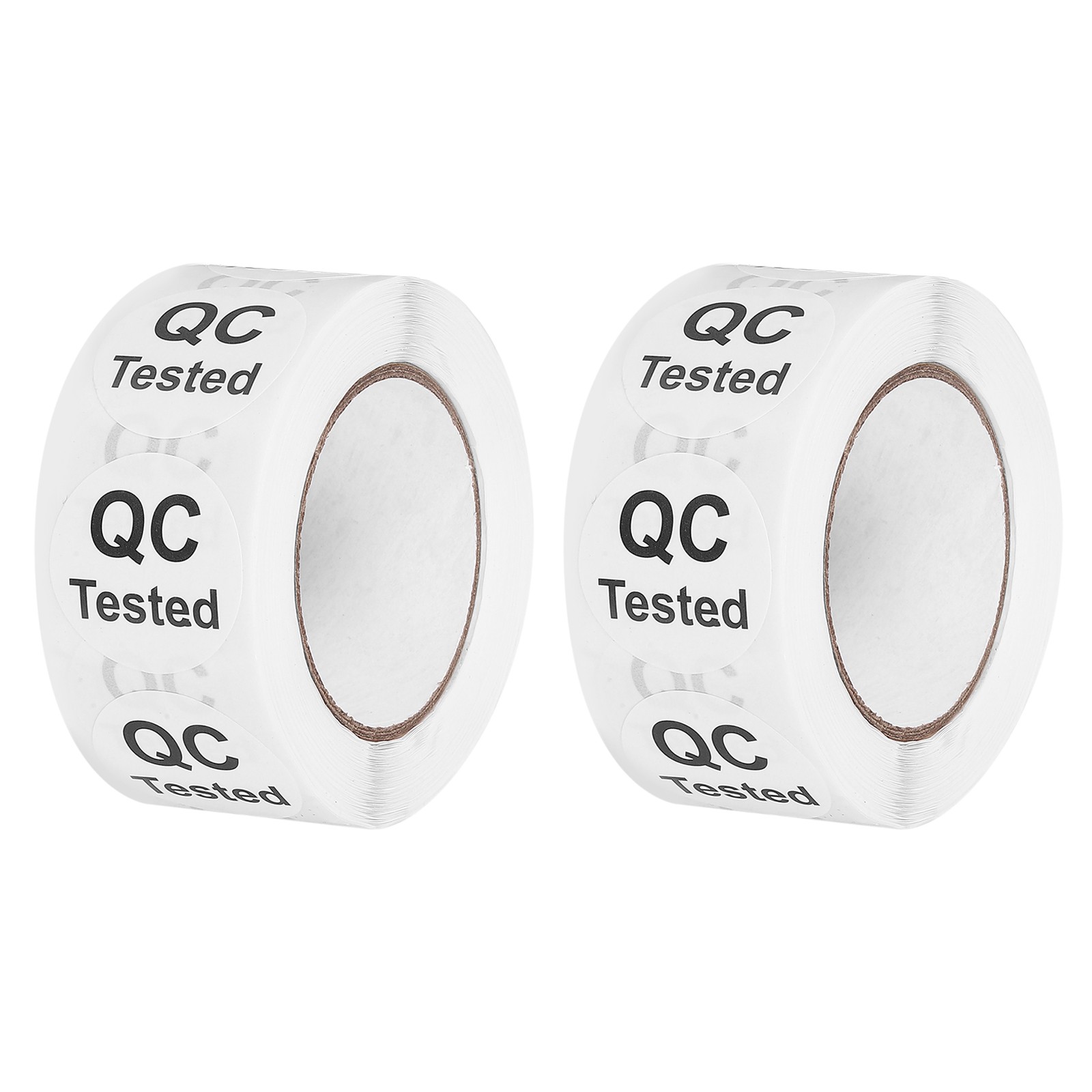 1000Pcs 1 Inch QC Tested Inventory Labels 2 Rolls-image