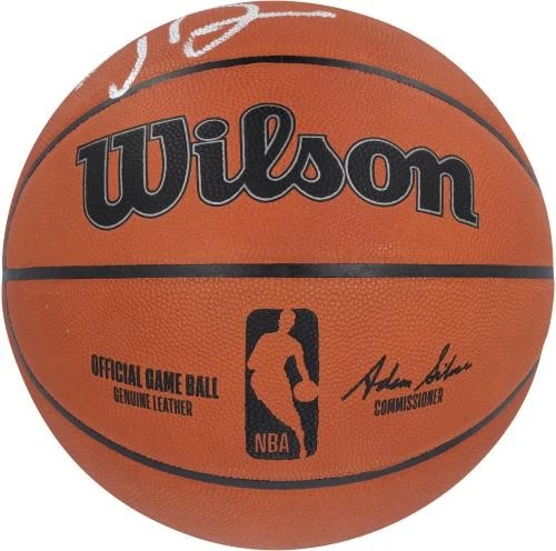Joe Dumars Detroit Pistons Autografiado Wilson Juego Oficial Baloncesto Foto 2 de 3