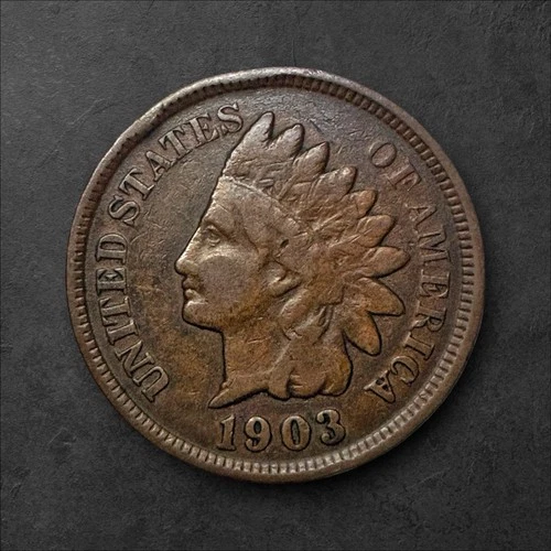 1903 🇺🇸 Indian Head Cent - US Penny - Free Shipping!