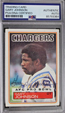 Gary "Big Hands" Johnson (d.2010) Autographed 1983 Topps Signed Card #376 PSA