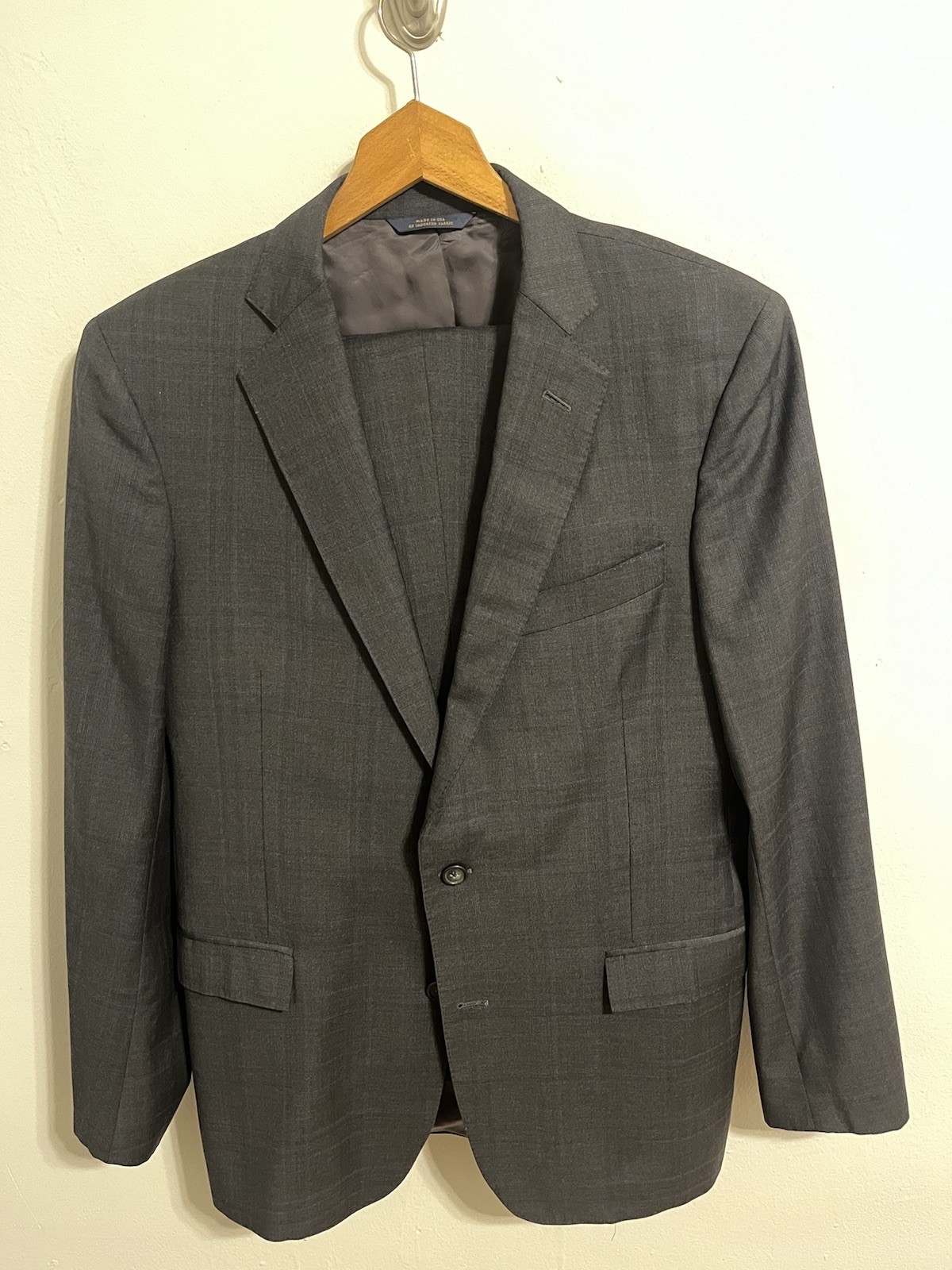 Brooks Brothers 1818 Regent fit 2 btn suit 40L made in USA c