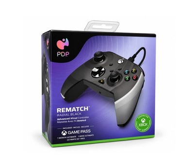 PDP REMATCH Radial Black Xbox Advanced Wired Controller Xbox Series X/S One PC