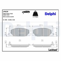 Bremsbelagsatz Scheibenbremse Delphi LP629 FüR TF0 Opel Campo Isuzu Frontera TF1