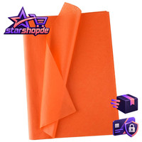Miahart 60 Blatt Orangefarbenes Seidenpapier Zum Verpacken Von Geschenken, Hallo