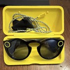 Snap Inc. Spectacles Smart Glasses Black/Yellow Round Frame w/ Case, Wi-Fi — photo 1