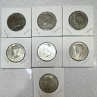 1967 Kennedy Half Dollar 50C Coins Lot of 7 Circulated Philadelphia