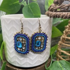 2 Beaded Bohemian Ethnic Retro Dangle Earring Set New Free Ship B460