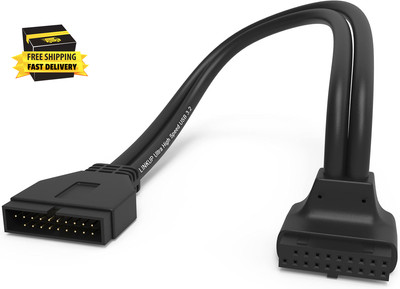 - USB 3.2 Gen 2 (USB 3.1) Internal Adapter 20-Pin Motherboard Header Male to Fem