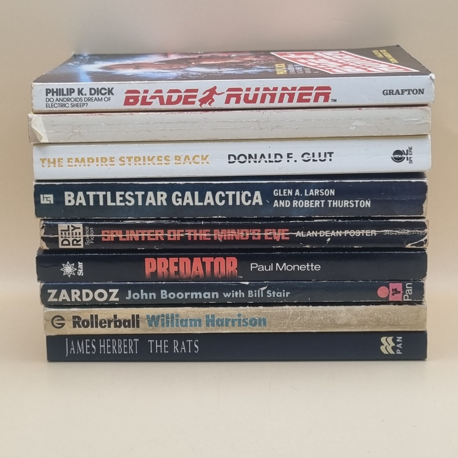 Collezione di 9 Libri Vintage di Film Sci-Fi