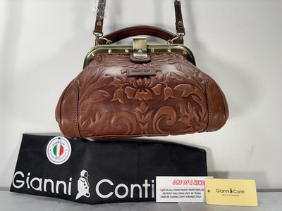 GIANNI CONTI MILAN ITALY-NWT $ 495.00            NICEST FRAME BAG IN THE WORLD !
