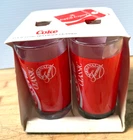 Set Of 4 Vintage Coca-Cola Coke Glasses 12oz Drinking Glasses/Tumblers NOS