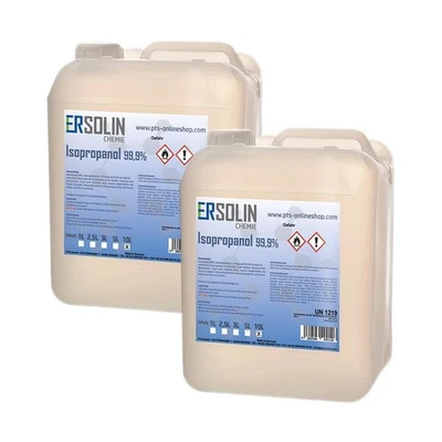 ERSOLIN Isopropanol (IPA, Isopropylalkohol, 2-Propanol) 99,9% | 20 Liter (2 x 10 L)