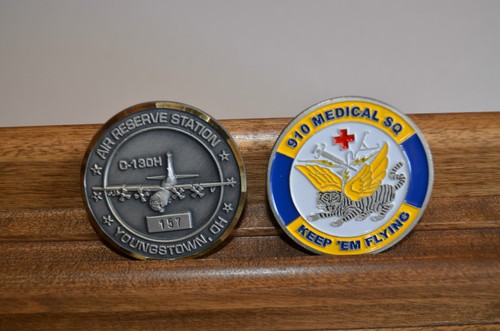 AIR RESERVE YOUNGSTOWN OHIO 910 MEDICAL SQUAD CHALLENGE COIN - Afbeelding 1 van 1