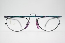 Vintage Glasses M O 2213 Black Multicolored Oval Eyeglass Frame