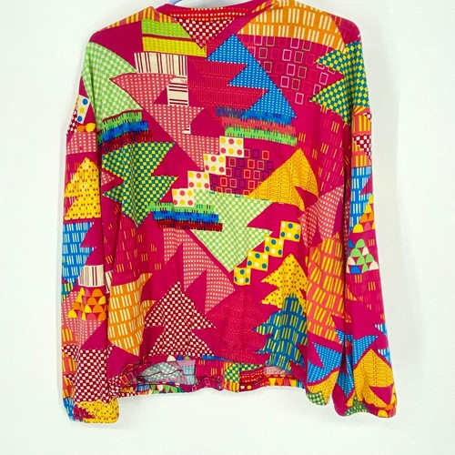 Lularoe KIDS Girls Size 8 Monroe Jacket Full Zip 90s Geometric Pattern, 1290 - Picture 2 of 4