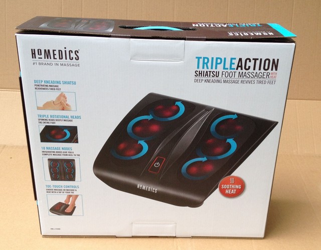 HoMedics Triple Action Shiatsu Foot Massager with Heat FMS270H Deep