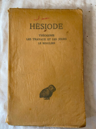 THEOGONIE. LES TRAVAUX ET LES JOURS. LE BOUCLIER. HESIODE 1928 - Photo 1/2