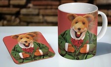 Basil Brush Tea / Coffee Mug Coaster Gift Set