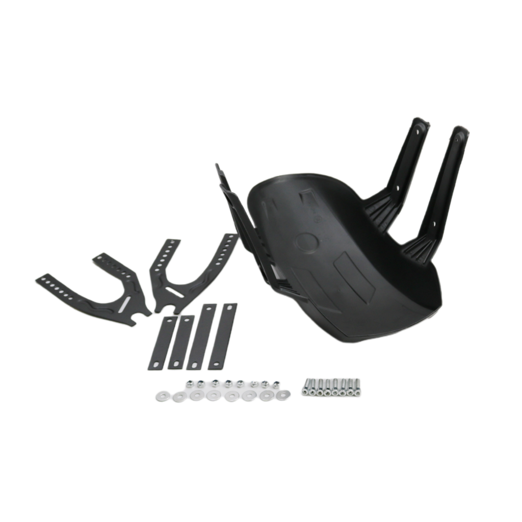 Black Rear Adjustable Fender Mudguard Mud Guards Rear Wheel Splash