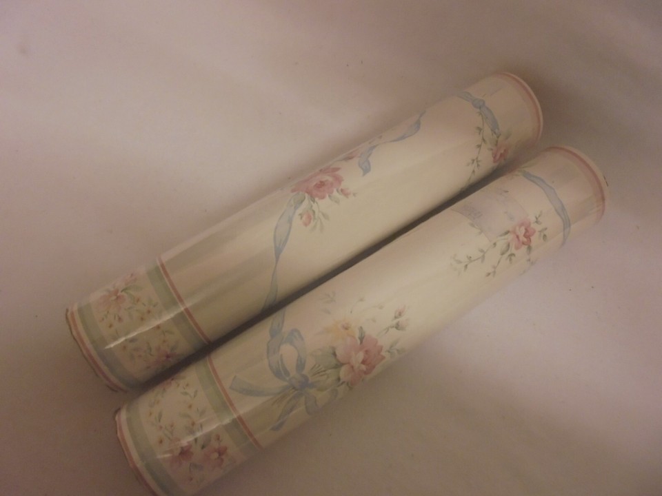 VINTAGE TWO ROLLS KINGFISHER FLORAL WALLPAPER BORDER 10 M SEALED eBay