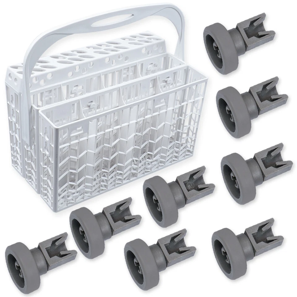 8 Korbrollen Oberkorb Ersatz Geschirrkorb Spülmaschine passt für AEG Favorit