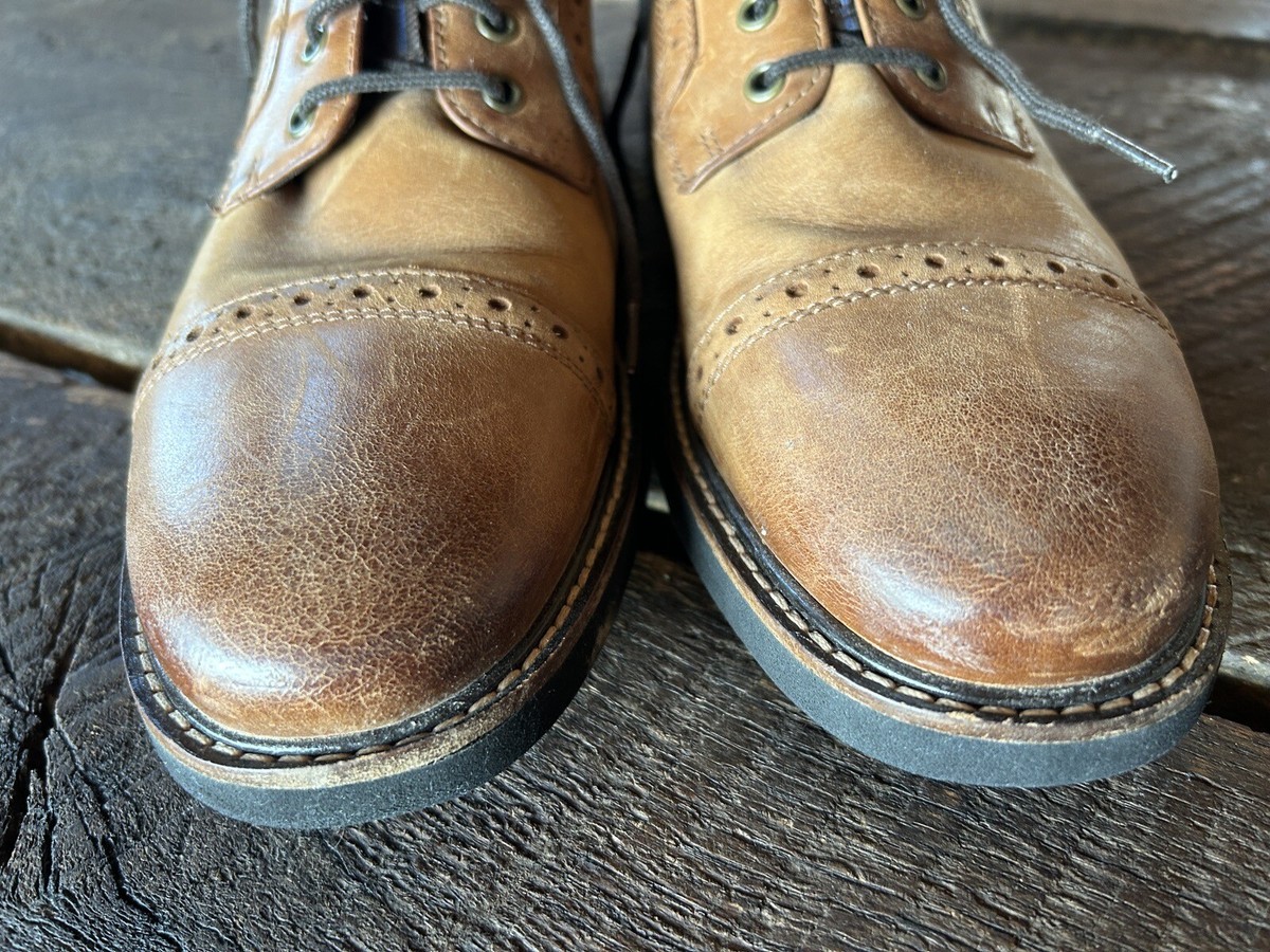 Nunn Bush Shoes Overland Cap Toe Oxford Brown Leather Men display picture 2