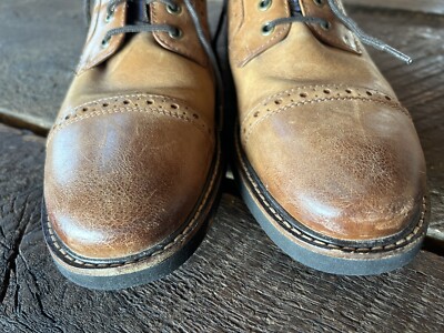 Nunn Bush Shoes Overland Cap Toe Oxford Brown Leather Men display picture 3