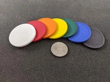 Blank Poker Chips (Splendor Style Tokens)