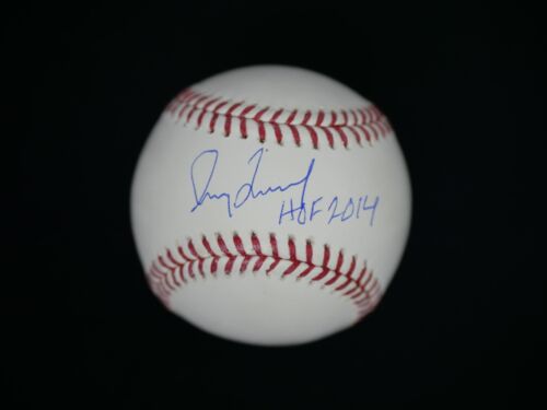 GREG MADDUX SIGNED OFFICIAL MAJOR LEAGUE BASEBALL INSCRIBED "HOF 2014" - BAS COA
