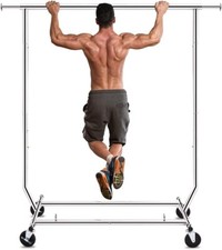 HOKEEPER Heavy Duty Commercial Clothes Rack, Clothing Garment Racks with Wheels