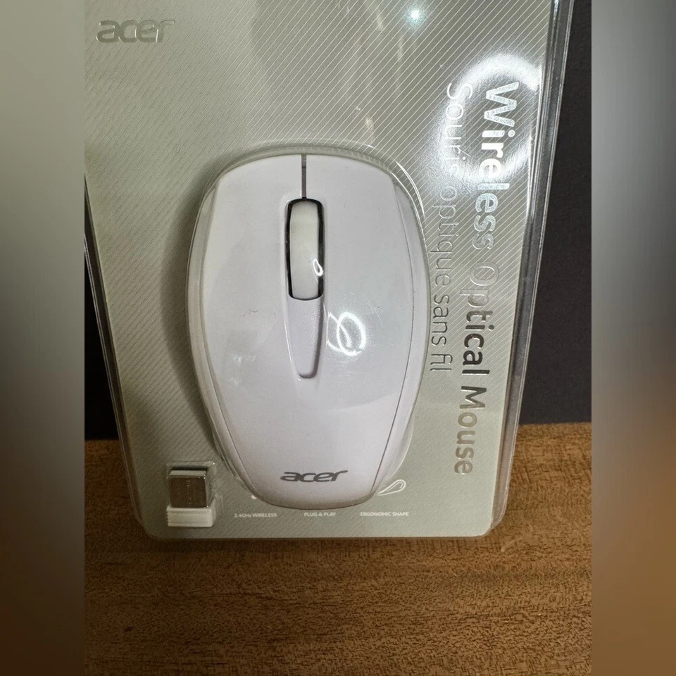 NIB Acer M501 Wireless Mouse Certified by Works With Chromebook White (AMR800W) - Image 3 of 4
