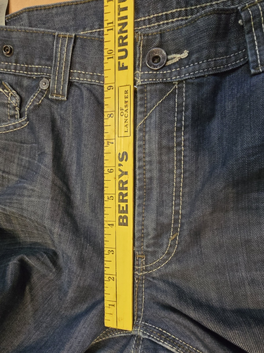 Levis 514 Men's Dark Blue Slim Straight Zip Back Pockets Size 36 x 34 - Picture 13 of 21