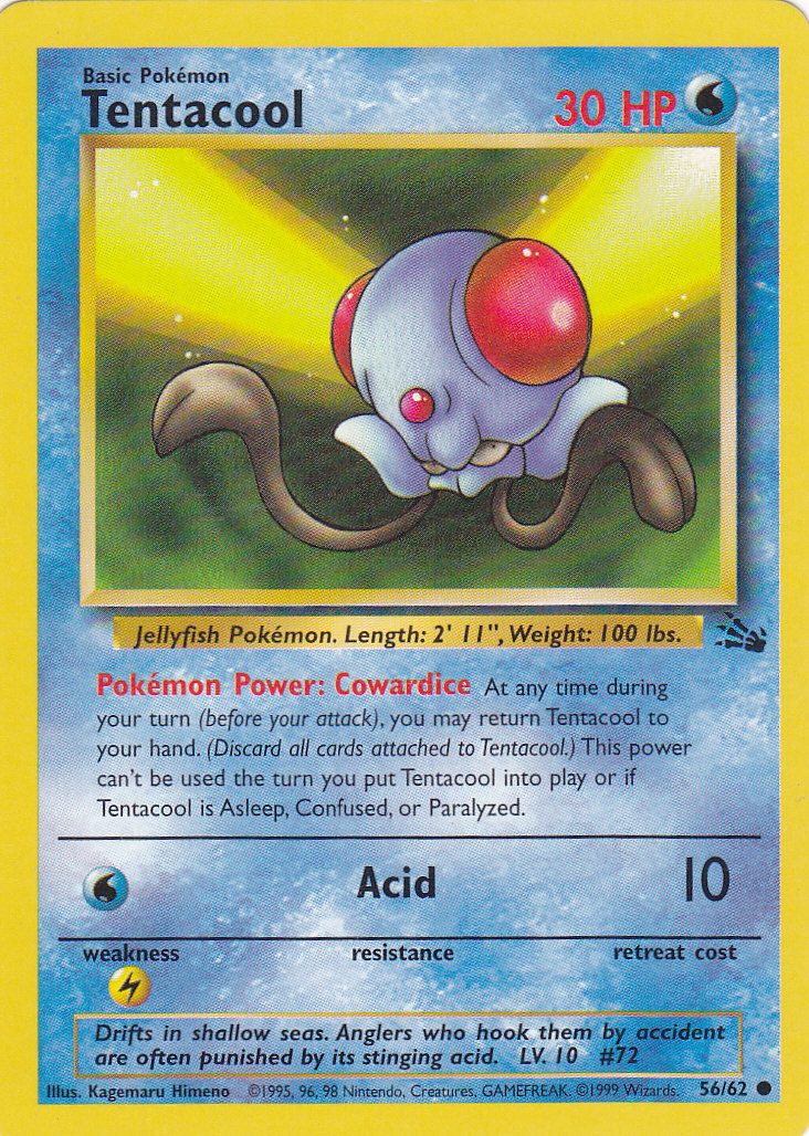 pokemon tentacool card - Tentacruel 073/165 - Pokemon 151 - Reverse Foil Colorless Gentle Slap (30) Weakness Lightning 2 Resistance None None Retreat Cost Pokemon Gym Heroes Rare Misty's