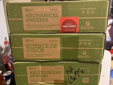 NEW Lot of 6 Kiwi Co Crates - Kaleidoscope Exploring Stars Capillary Action etc.