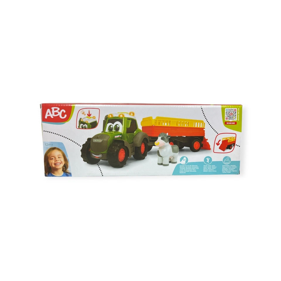 Dickie Toys ABC Tier-Transporter Traktor Fendt 30 cm – Bauernhofspielzeug - Bild 2 von 2