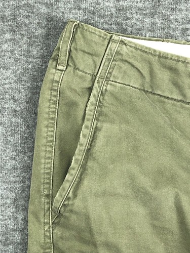 Abercrombie Fitch Cargo Shorts Men 38 Green Distressed Grunge Paratrooper NWT - Picture 6 of 15