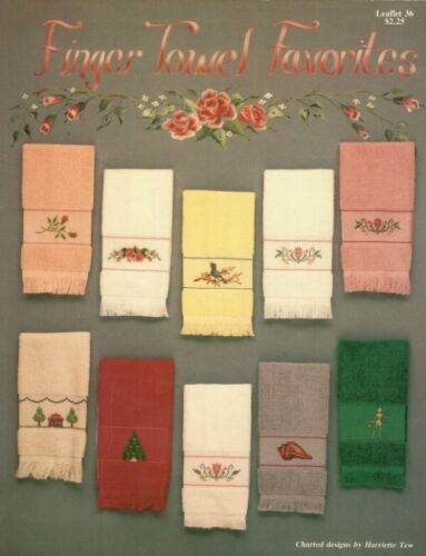 Finger Towel Favorites Charted Designs by Harriette Tew Leaflet 36 Hutspot House