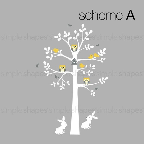 Tree Wall Decal with Animals - Bild 4 von 16
