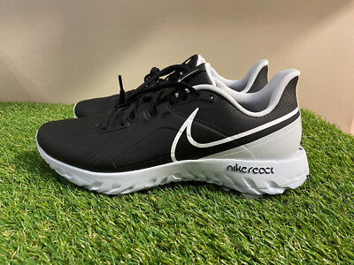 Men's Nike React Infinity Golf Shoes Black White Comfort CT6620-004 Sz 9 NEW