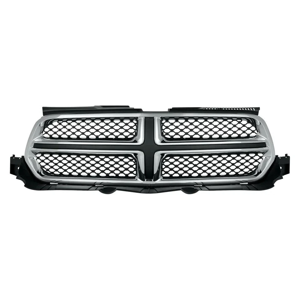 New Front Grille Assembly Chrome Shell Black Insert Fits 2011-2013 Dodge Durango Foto 2 de 4