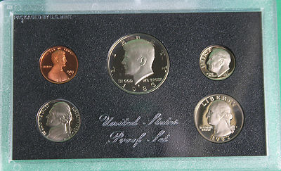 1983 United States Mint Annual 5 Coin Proof Set with Original Box