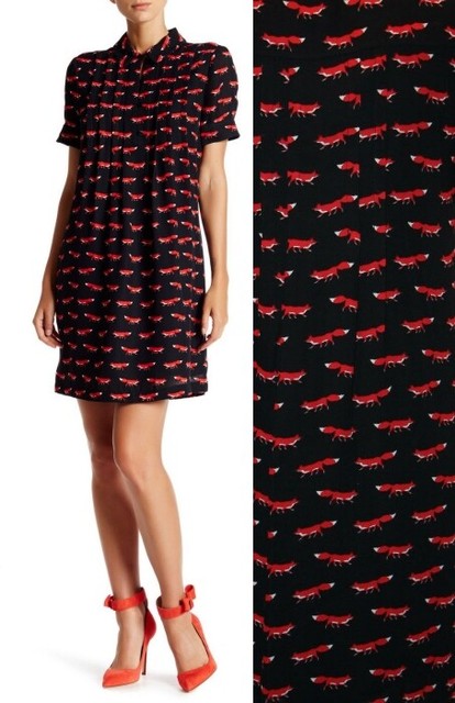 kate spade foxes dress
