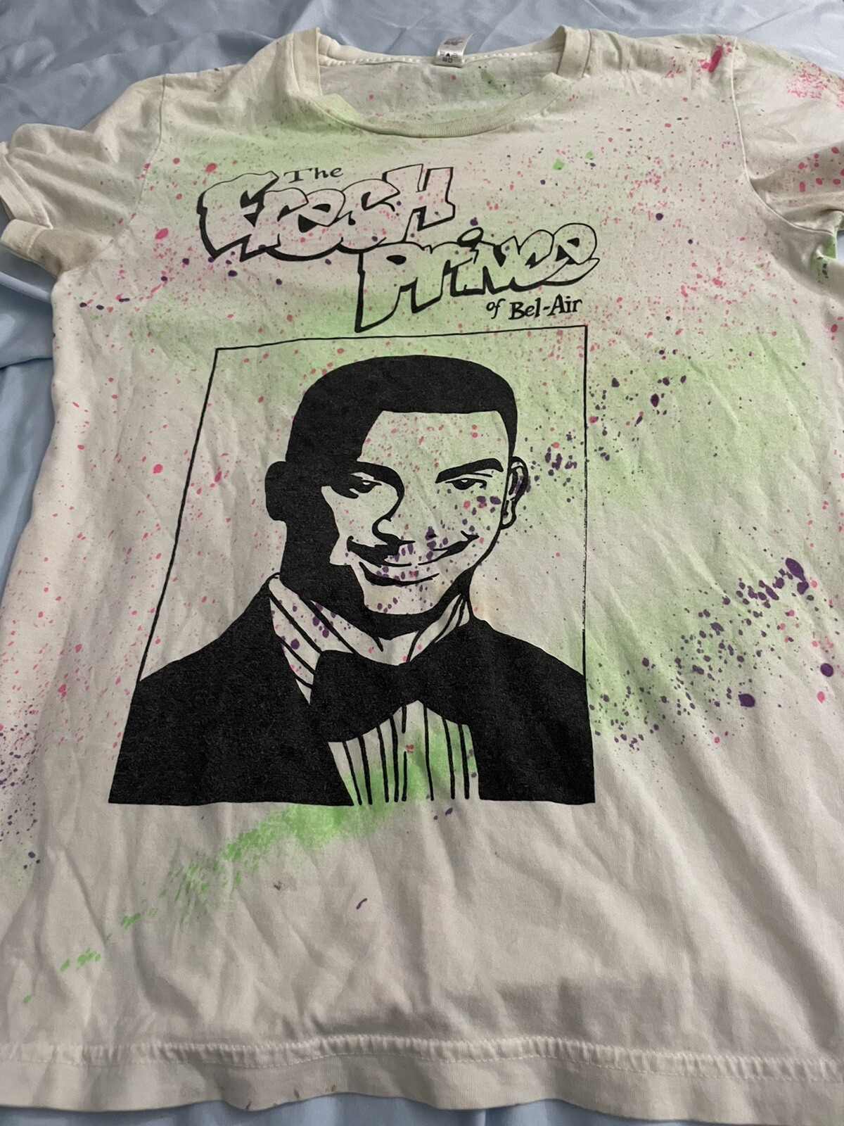 90’s The Fresh Prince Spray Paint Women’s Medium Tshi… Gem