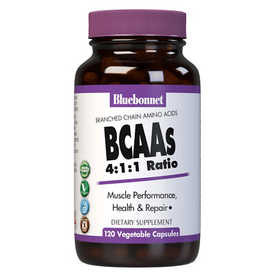 Bluebonnet BCAAs 120 Veg Capsules