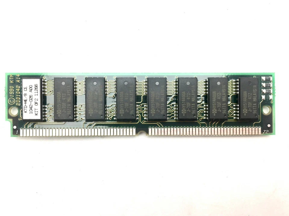 4MB Kingston KTD-ME/8 Memory Module RAM DELL 310-3335 1042-026 SIMM - Image 2 of 2