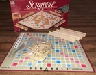 Vintage Scrabble Crossword Board Game MB Milton Bradley 1989 EUC