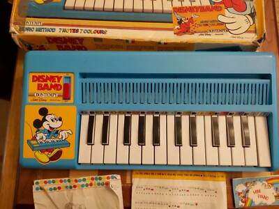 鍵盤楽器 mickeyS Vintage 1980s Boxed Bontempi Disney Band Organ Electronic Keyboard