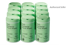 Lot of 12 Antibacterial Hand Wipes with Aloe and Vitamin E Formula 600 Count