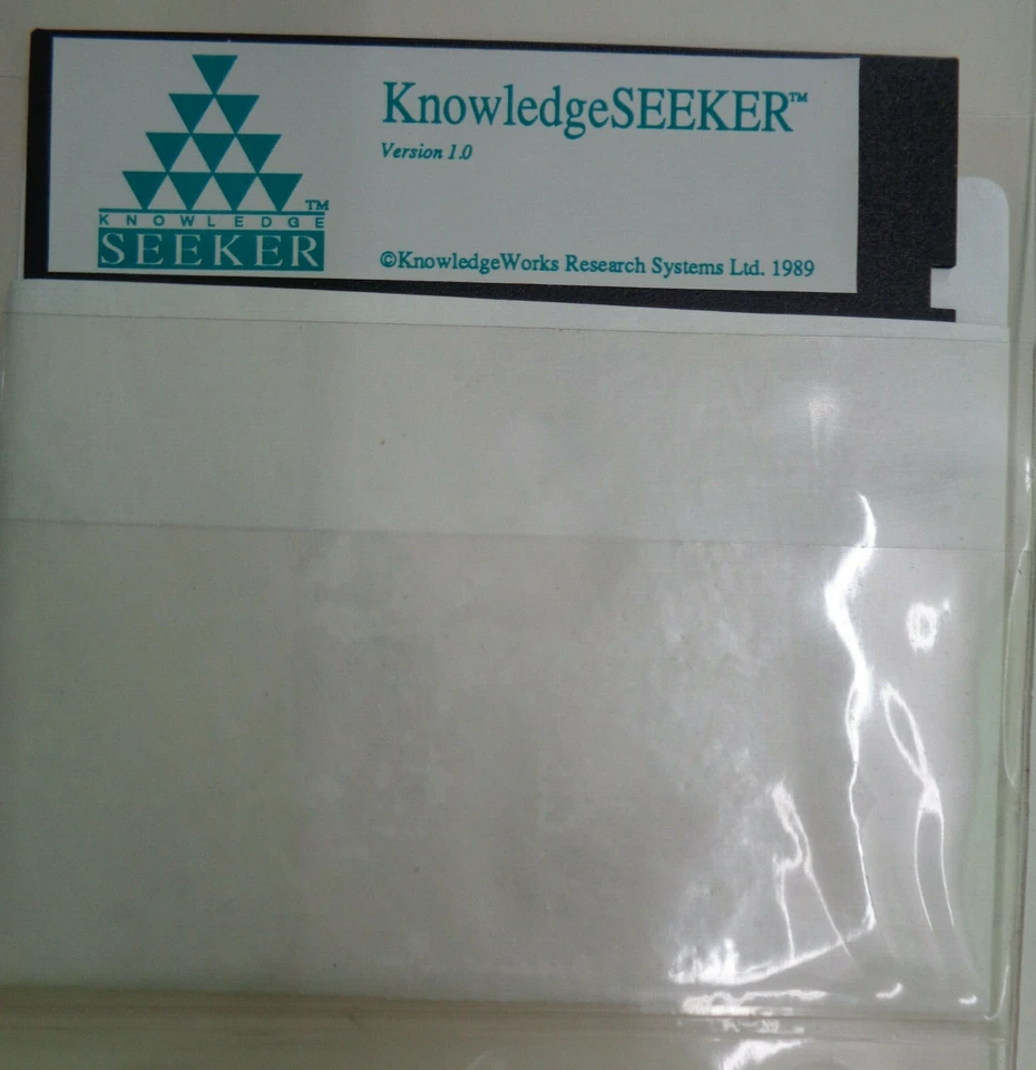 KnowledgeSeeker - database analysis software, 1989, for IBM PCs, 5 1/4" - Image 3 of 4